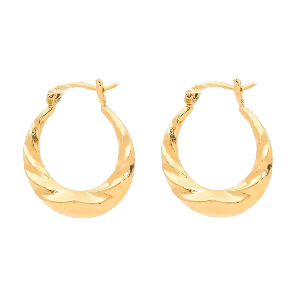گوشواره طلا 18 عیار مدل اکوا نورا
