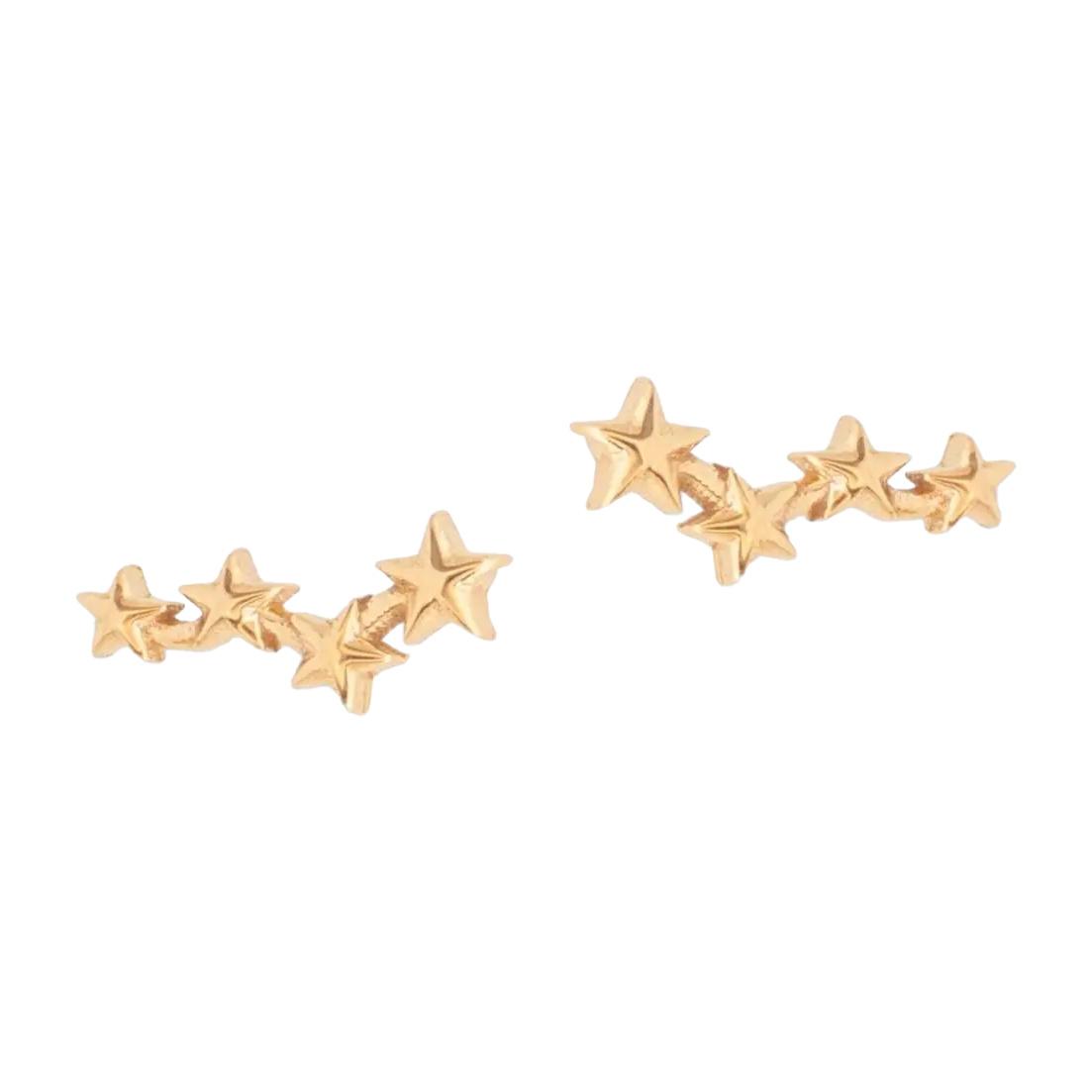 گوشواره طلا 18 عیار مدل ستارگان