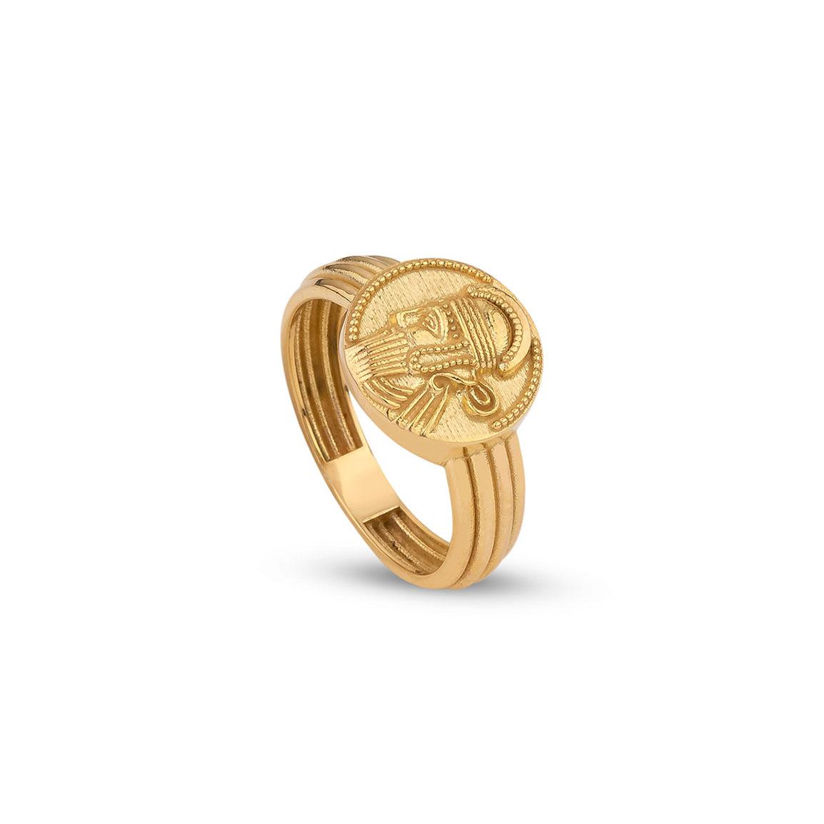 انگشتر طلا 18 عیار زنانه مدل سردار سایز 54 کد RM731