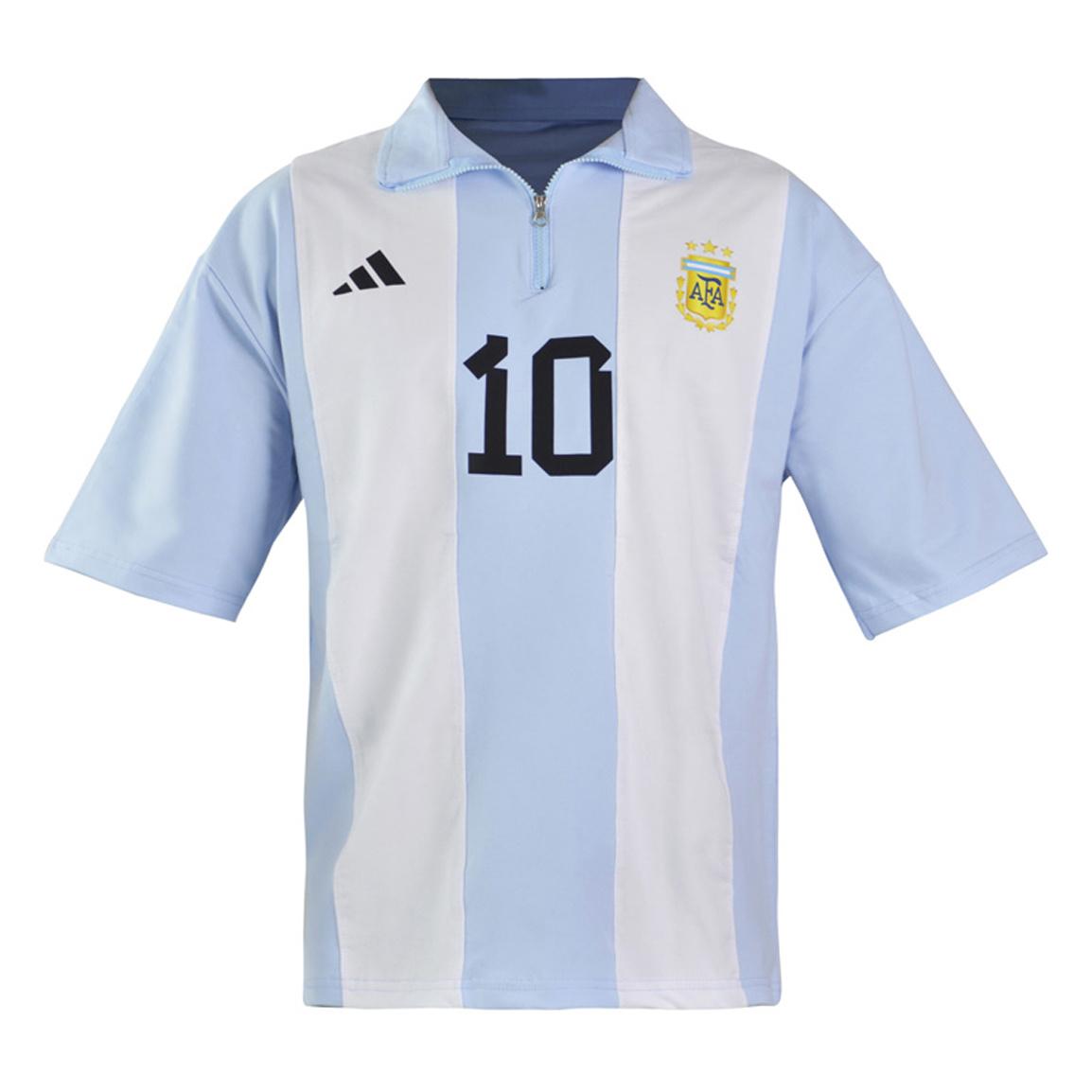 پولوشرت نیم زیپ اسپرت آرژانتین High Quality مدل ZRA Adidas 4B0278 سایز L