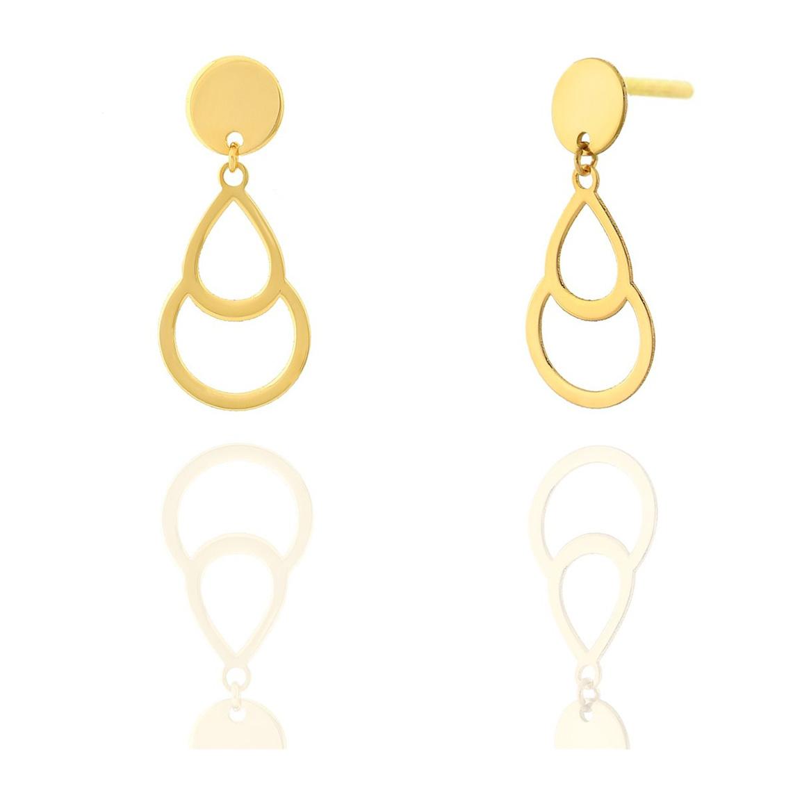 گوشواره طلا 18عیار مدل اشک