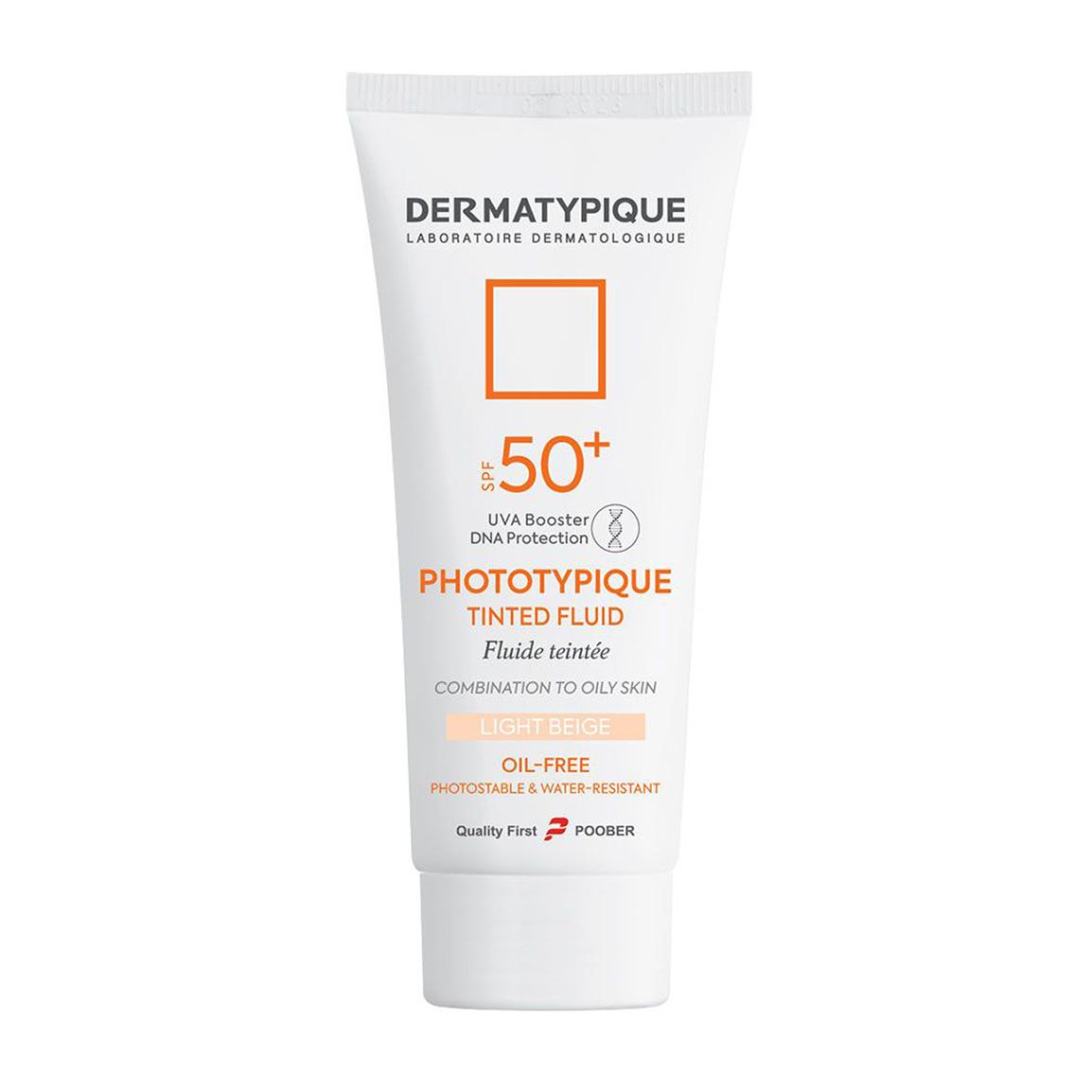 فلوئید ضد آفتاب رنگی مدل فتوتیپیک با SPF50 مناسب پوست چرب حجم 50 میلی لیتر