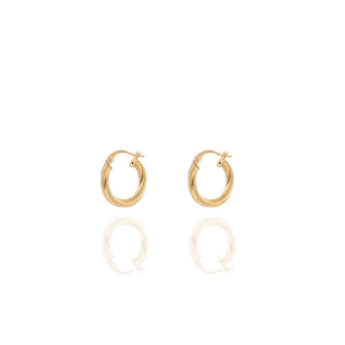 گوشواره طلا 18عیار مدل حلقه ای