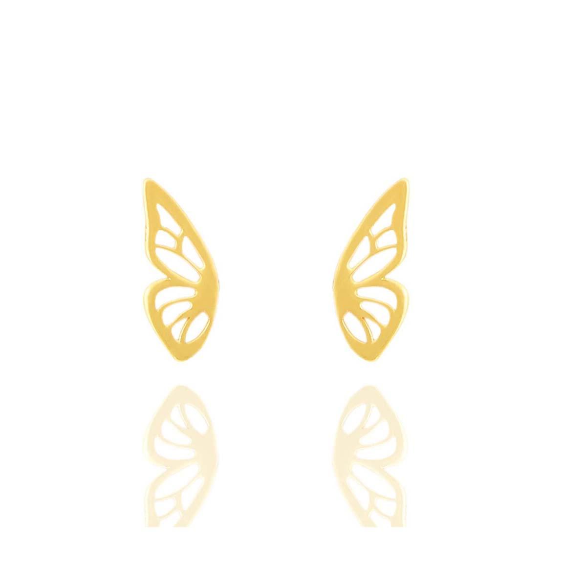 گوشواره طلا 18عیار مدل پروانه1