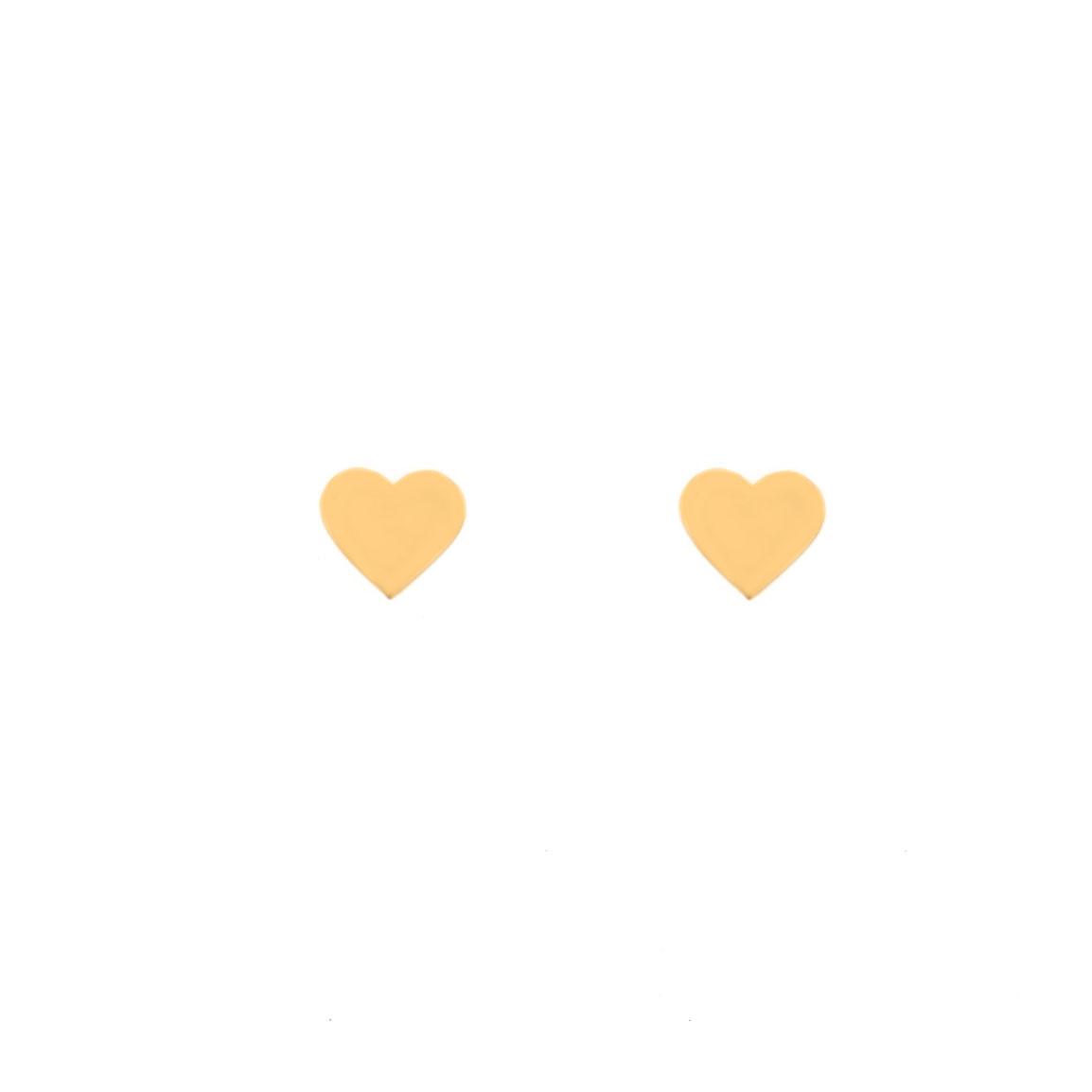 گوشواره قلب تخت