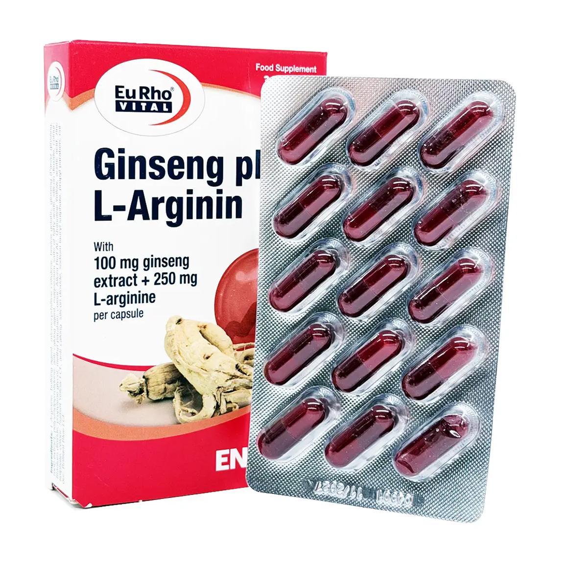 کپسول جینسینگ پلاس ال-آرژنین بسته 30 عددی