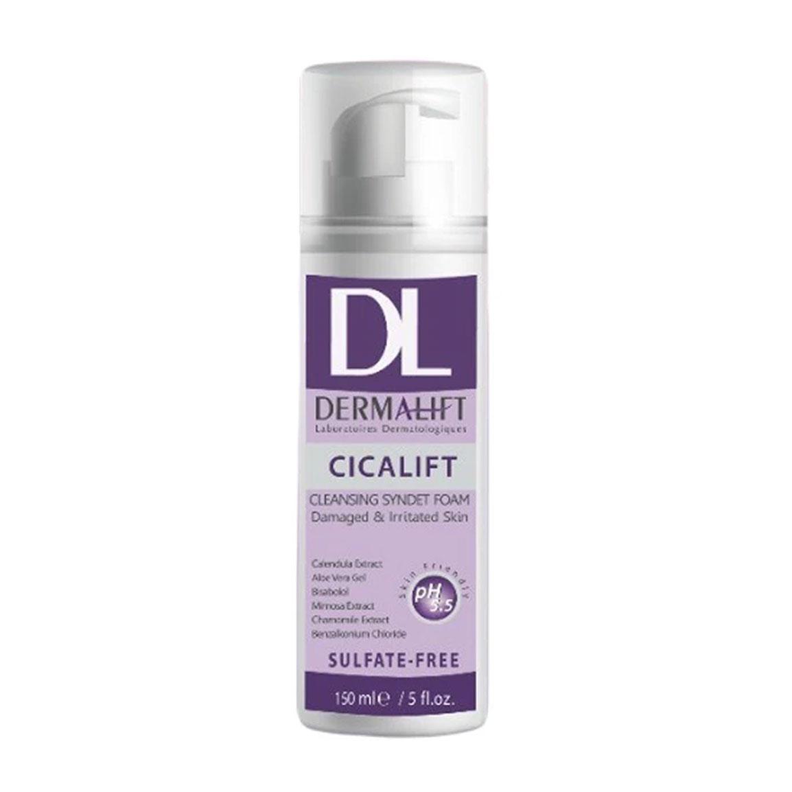 فوم شستشو صورت مدل Cicalift مناسب پوست آسیب دیده حجم 150 میلی لیتر
