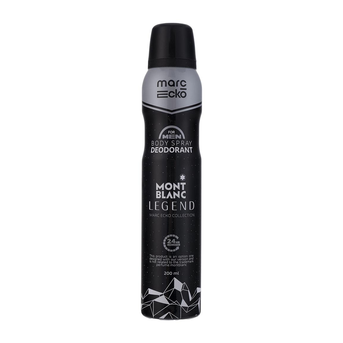 اسپری بدن مردانه مدل Mont Blanc Legend حجم 200 میلی لیتر