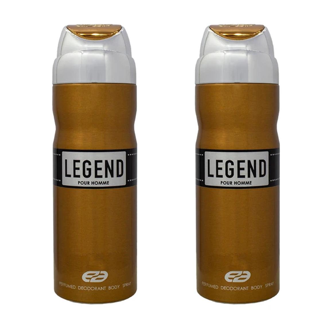 پک دو عددی اسپری بدن مردانه مدل Legend حجم 200 میلی لیتر
