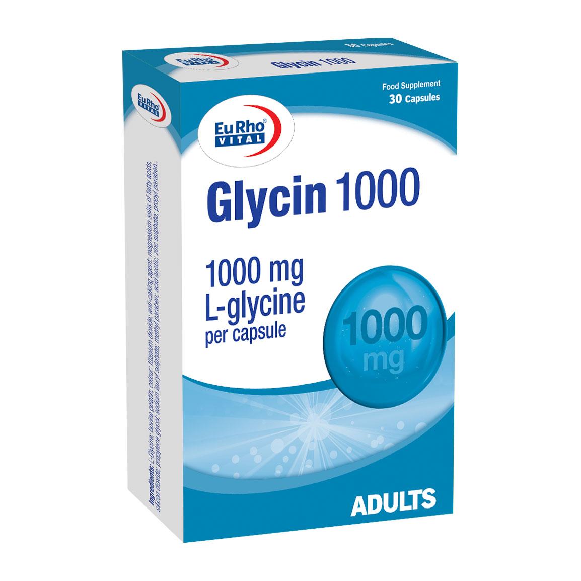 کپسول گلایسین 1000 میلی گرم بسته 30 عددی