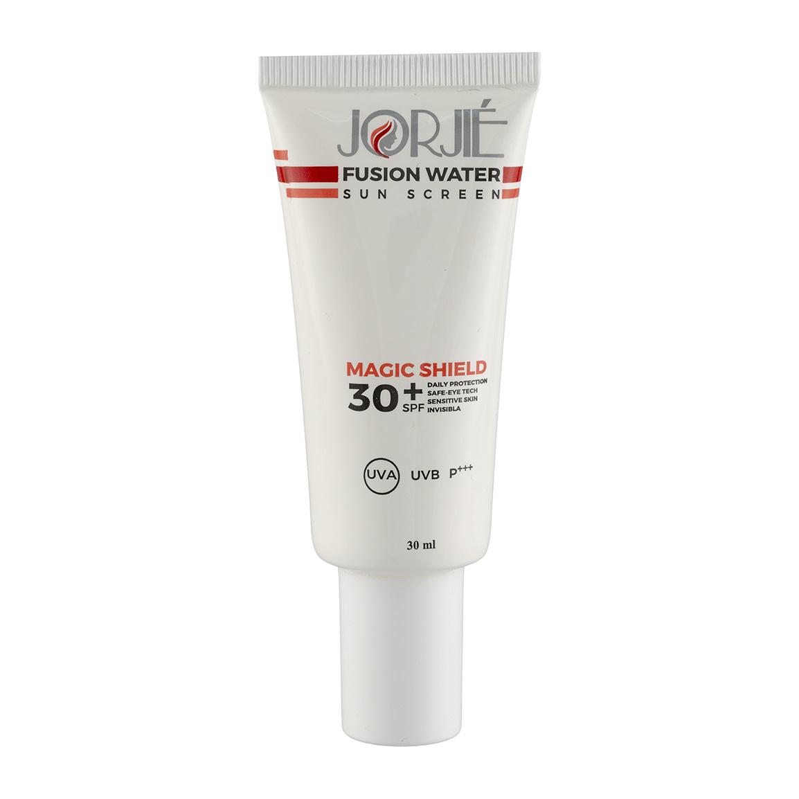 ضد آفتاب فیوژن واتر بی رنگ با SPF30 مناسب انواع پوست و پوست مستعد جوش حجم 30 میلی لیتر