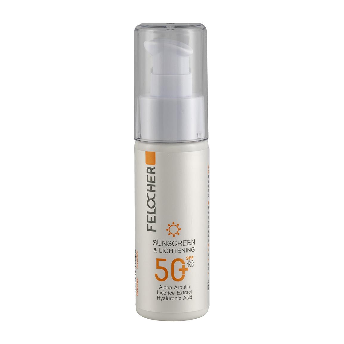 کرم ضد آفتاب بی رنگ با SPF50 مناسب انواع پوست حجم 50 میلی لیتر