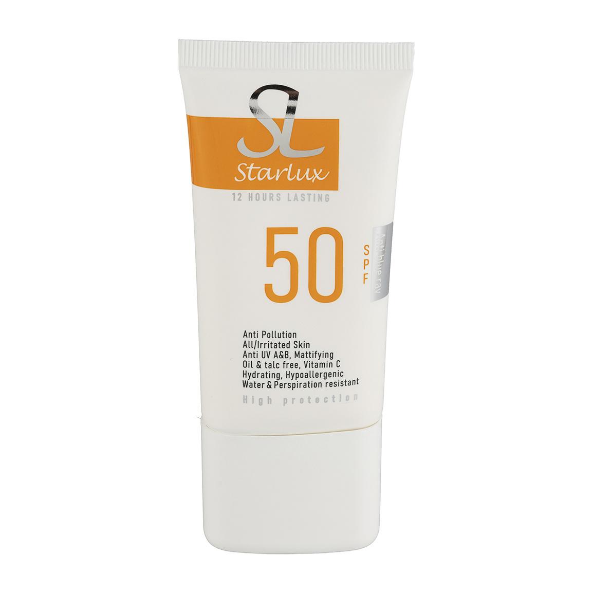 کرم ضد آفتاب بی رنگ با SPF50 حجم 40 میلی لیتر