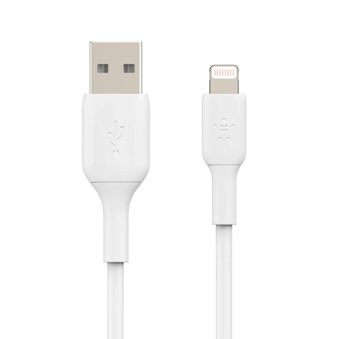 کابل شارژ لایتنینگ به  USB-A شارژ سریع مدل CAA001bt1MWH2PK طول 1 متر بسته 2 عددی