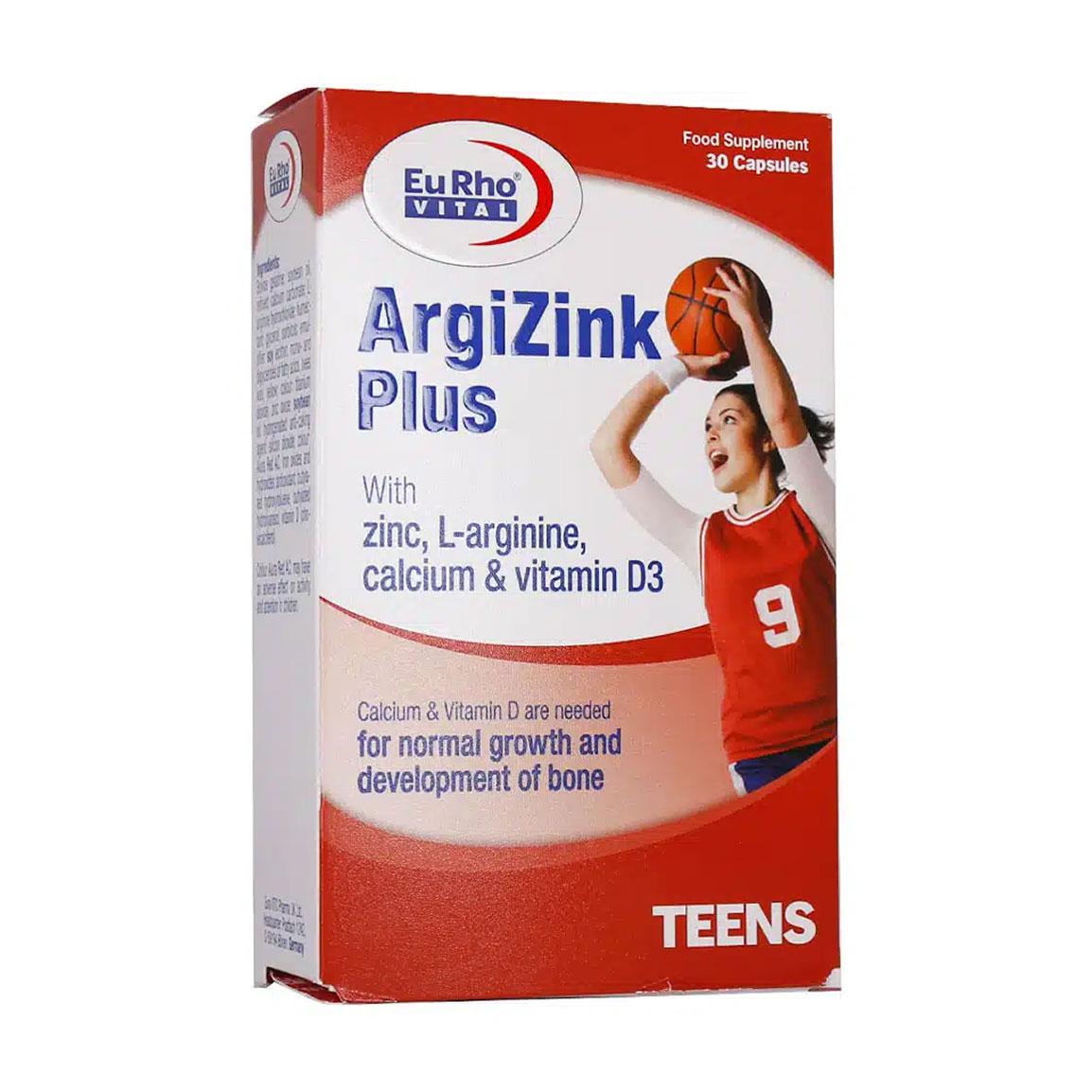 کپسول آرژی زینک پلاس بسته 30 عددی