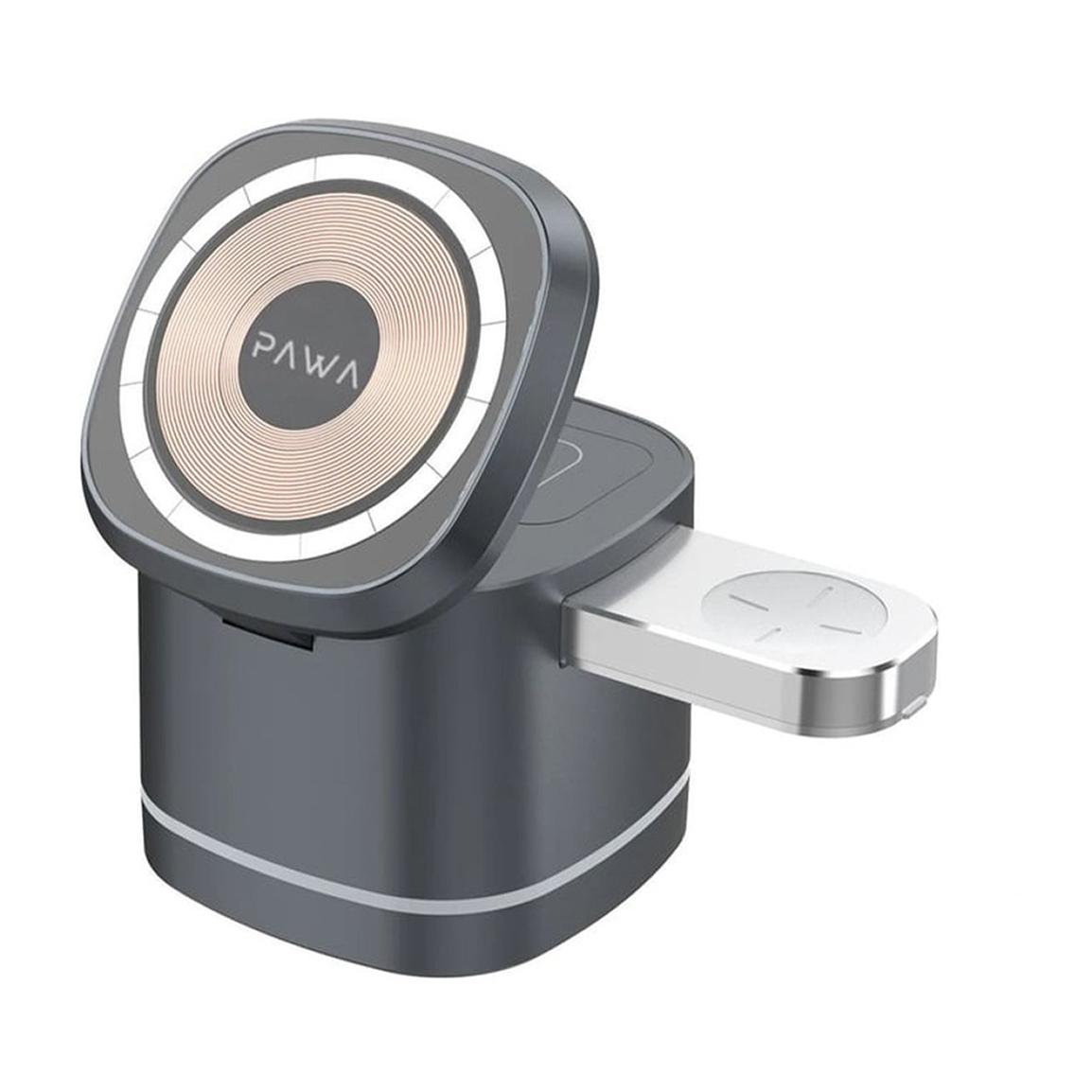 شارژر 3 کاره وایرلس مدل CUBE 3IN1 MAGNETIC MULTI CHARGER