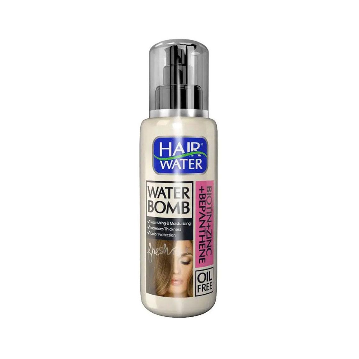 کرم آبرسان مو مدل Hair water حاوی بیوتین حجم 100 میلی لیتر