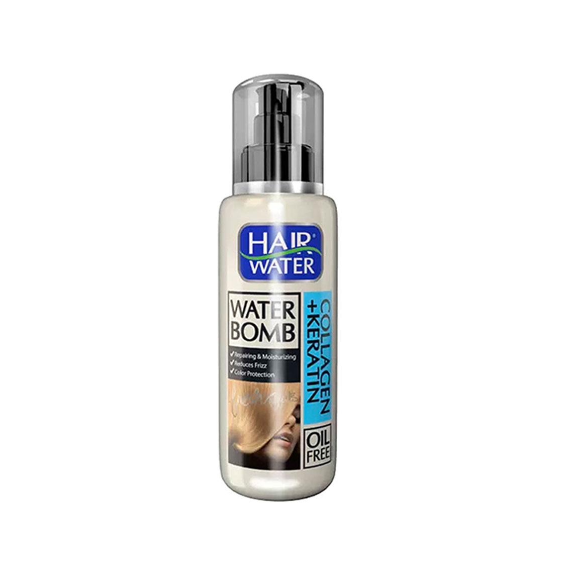 کرم آبرسان مو مدل Hair water حاوی کلاژن حجم 100 میلی لیتر