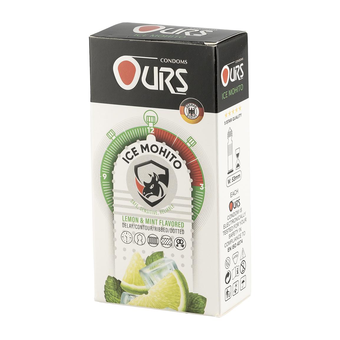 کاندوم مدل ICE MOHITO بسته 12 عددی