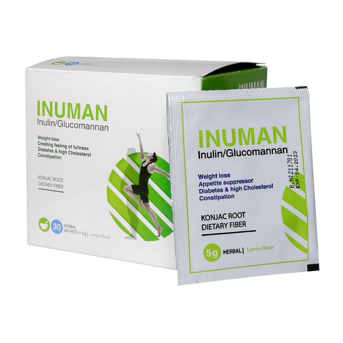 پودر کاهش اشتها مدل Inuman ساشه 30 عددی