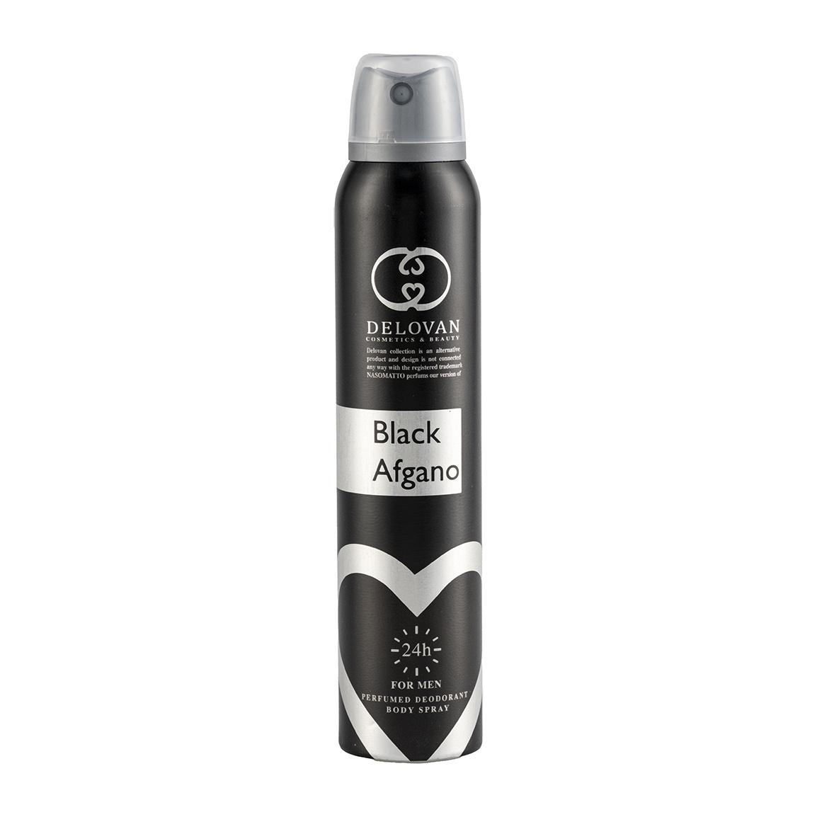 اسپری بدن مردانه مدل Black Afghan 101 حجم 200 میلی لیتر