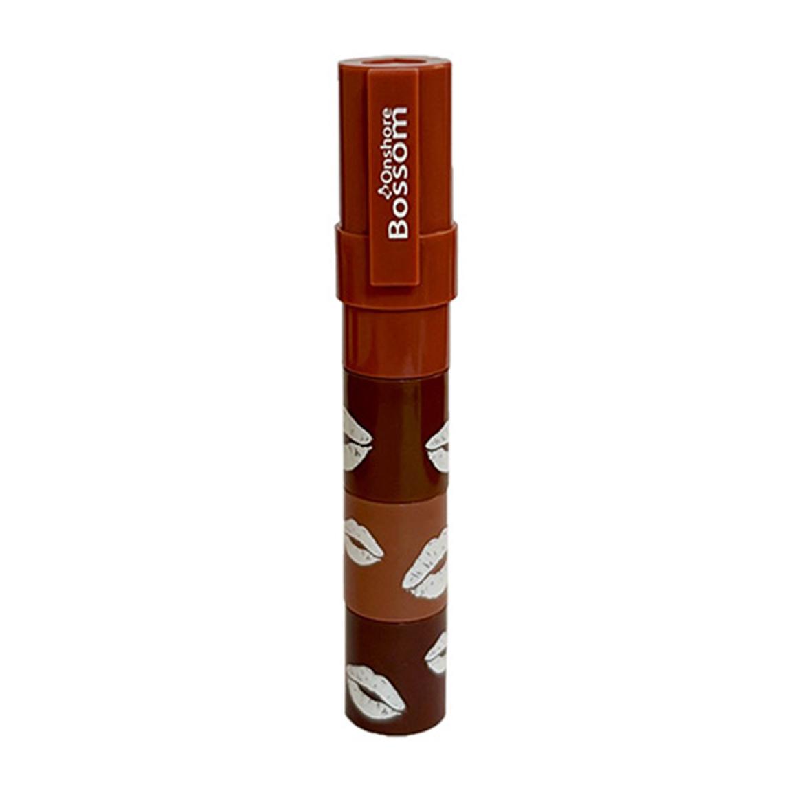 رژ لب طبقه ای 4 در 1 مدل Brown