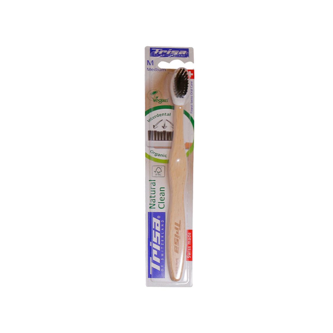 مسواک مدل Natural Clean با برس متوسط