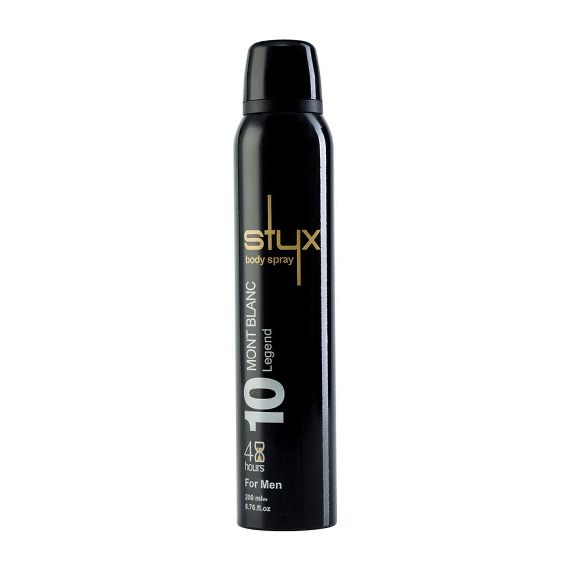 اسپری خوشبو کننده بدن مردانه مدل Mont Blanc Legend 10 حجم 200 میلی لیتر
