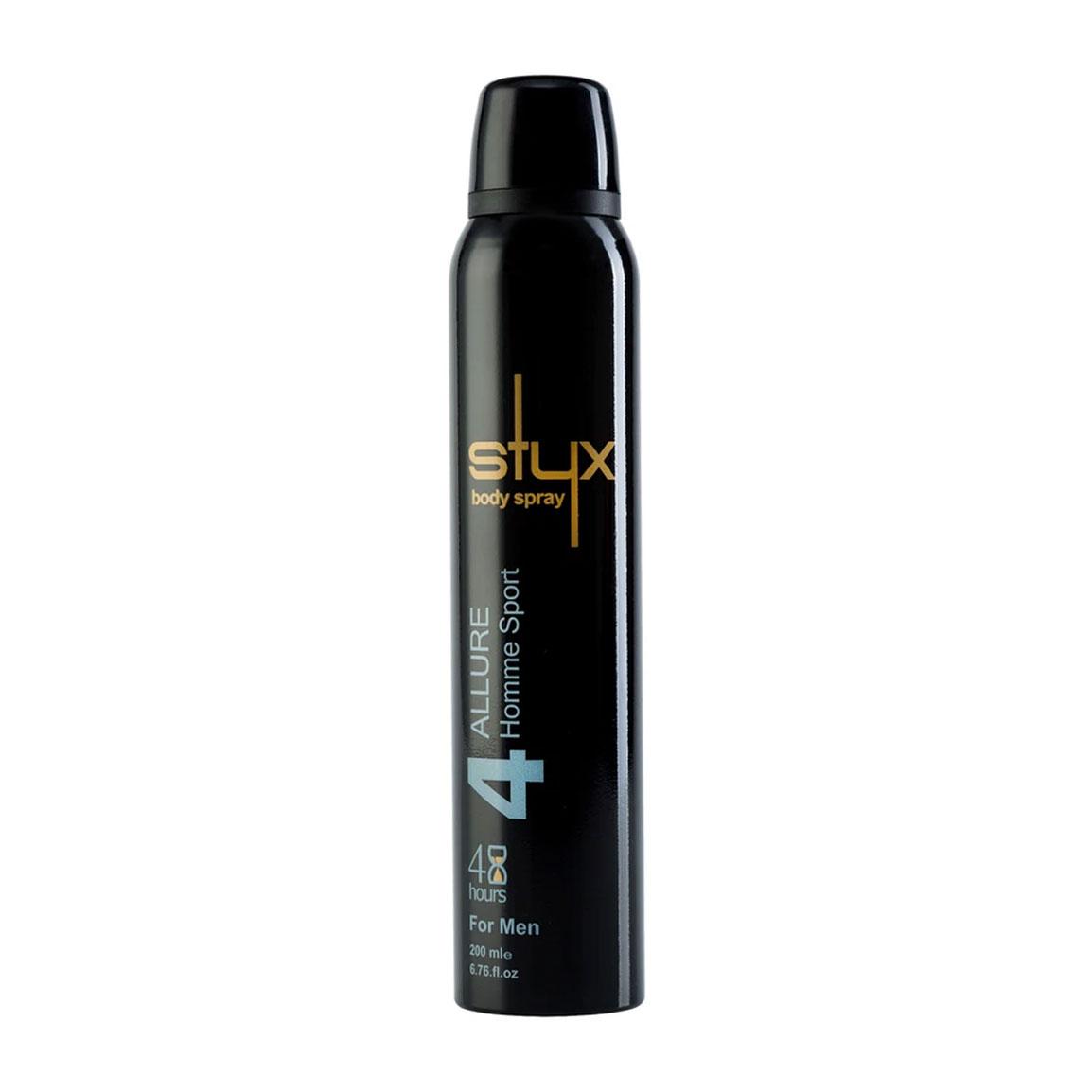 اسپری خوشبو کننده بدن مردانه Allure Homme Sport 4 حجم 200 میلی لیتر